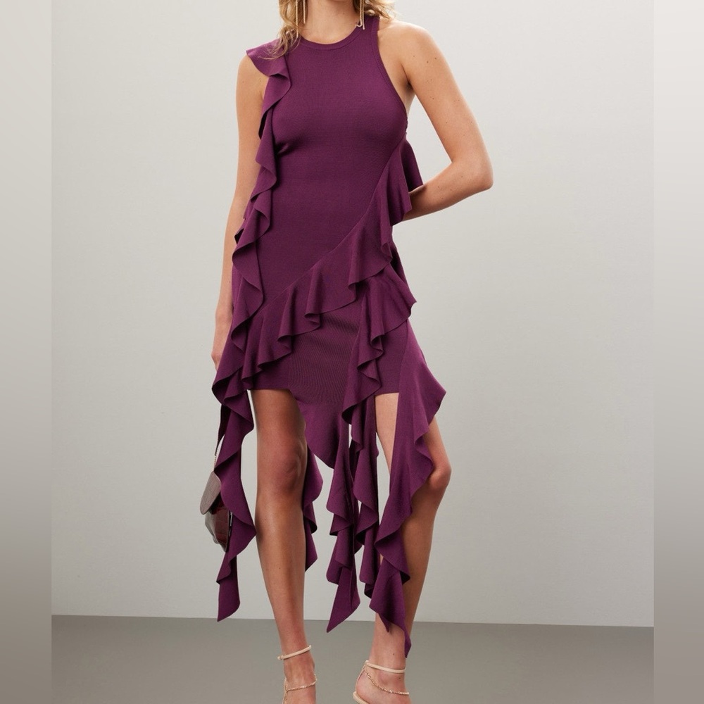 SIMKHAI Wilda Ruffle Dress, XS